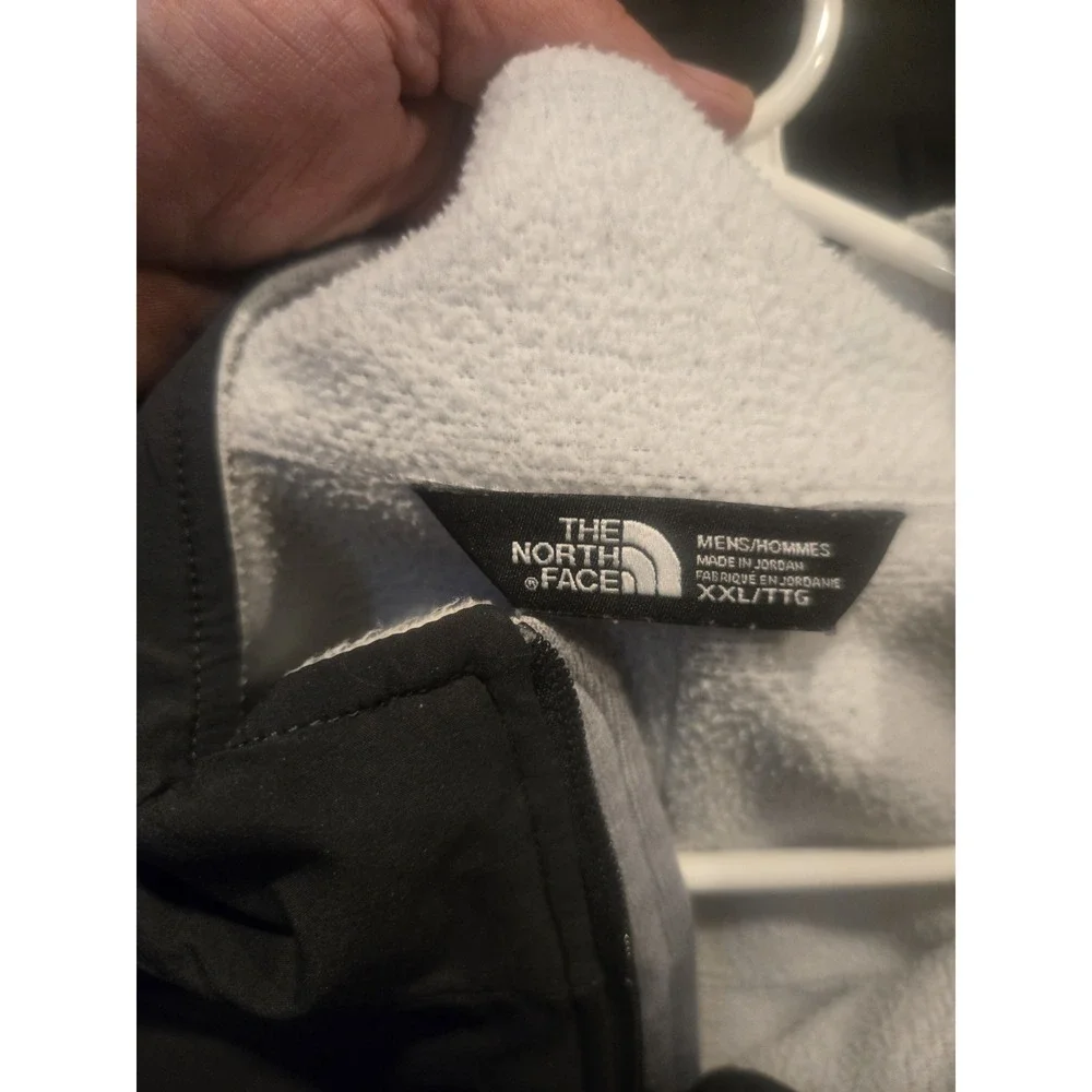 The North Face Full Zip Jacket XXL Black Gray Fleece Lined Mens